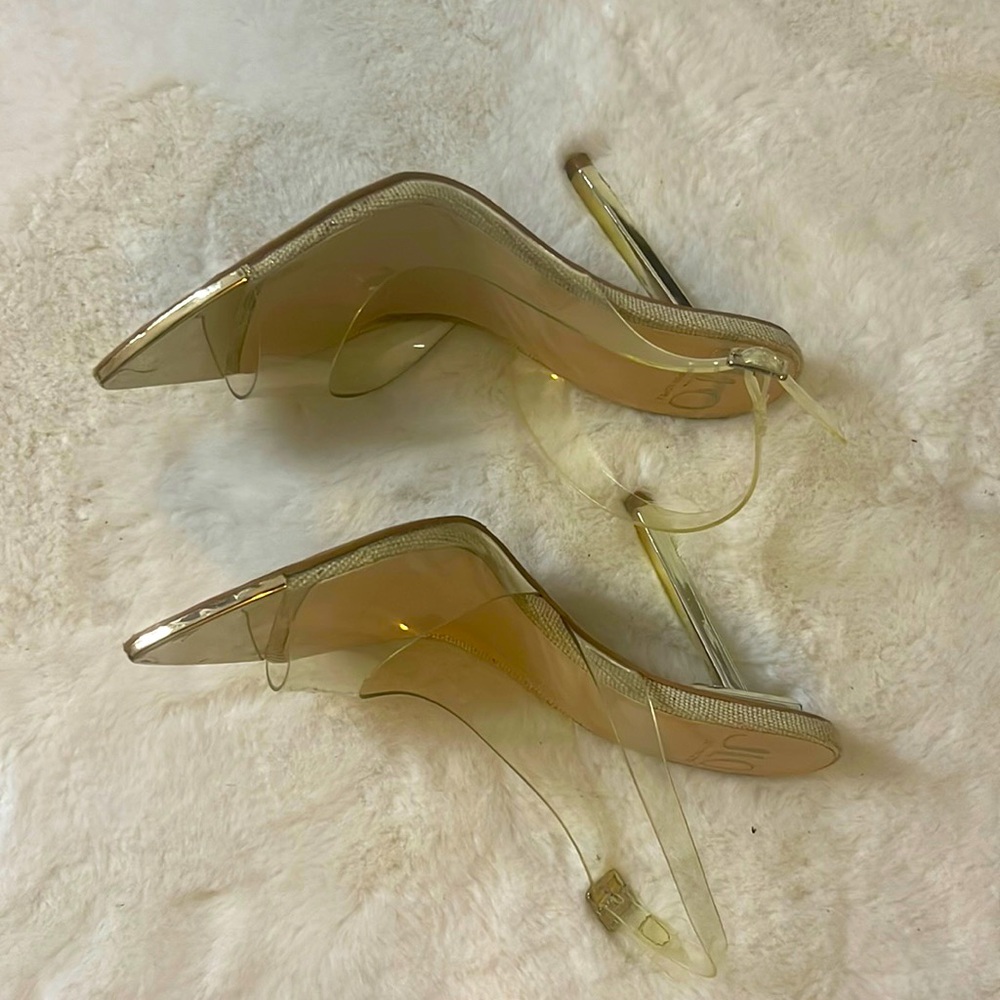 Gold heels wore couple times